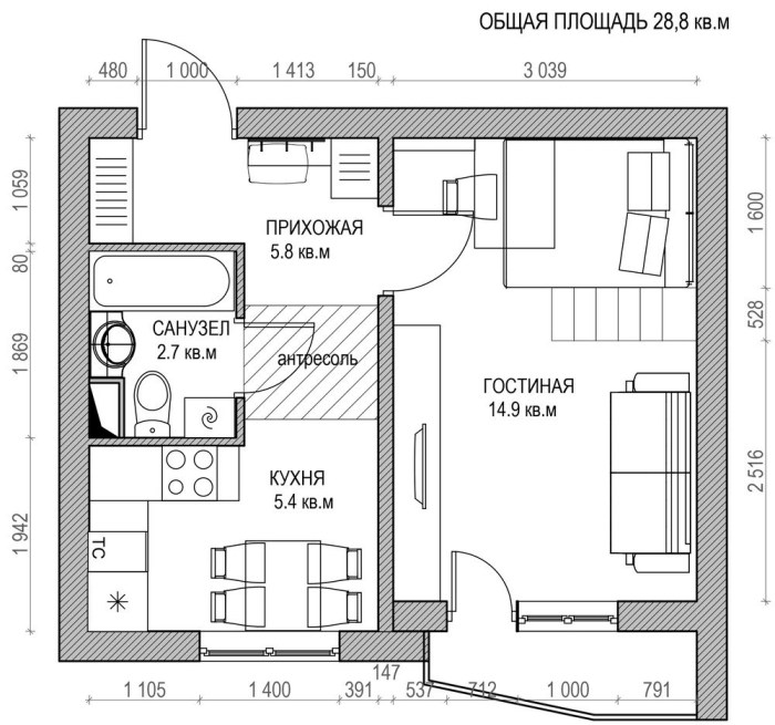 Desain rumah lantai 2 type 60