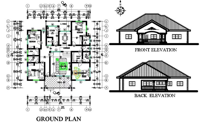 Desain rumah lengkap dengan rincian detail