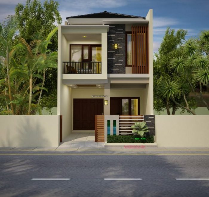 Desain rumah luas tanah 92m2