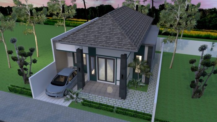 Desain rumah luas tanah 10x15