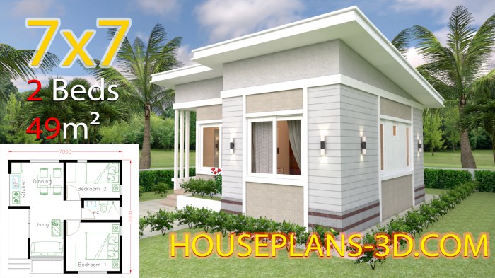 Desain rumah lebar 7 m