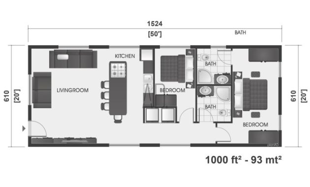 Desain rumah minimalis 1 lantai lahan sempit