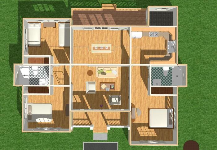 Desain rumah luas tanah 190 meter