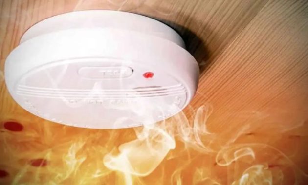 Detector asap ruangan bisa mendeteksi kok firealarm