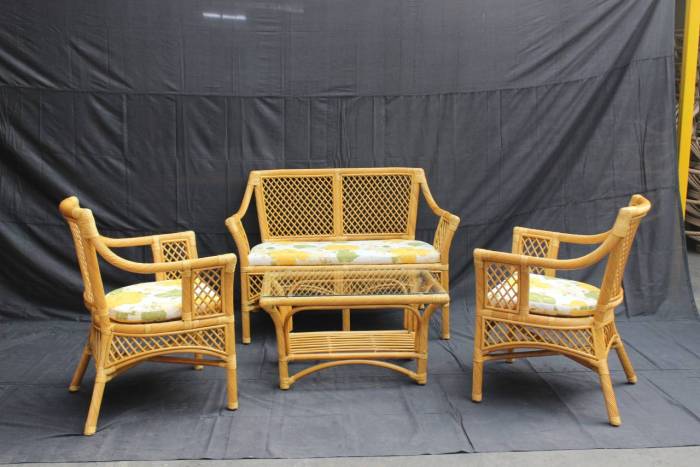 Rattan liege wohnzimmer