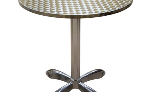 Table aluminum tables round seating american bar height webstaurantstore