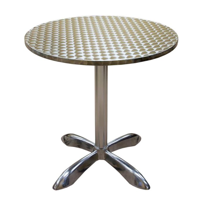 Table aluminum tables round seating american bar height webstaurantstore