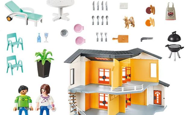 Playmobil modernes wohnhaus wohnzimmer